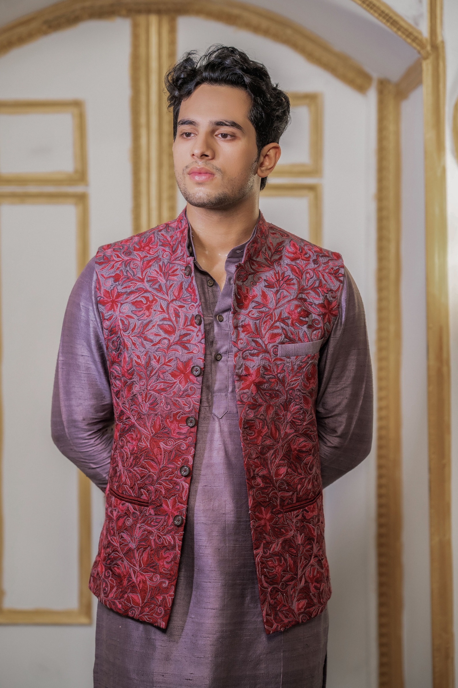Mens Pyjamas Set, Modi Suit, Kashmiri Jacket, Nehru Silk Jacket, Kurtas ...