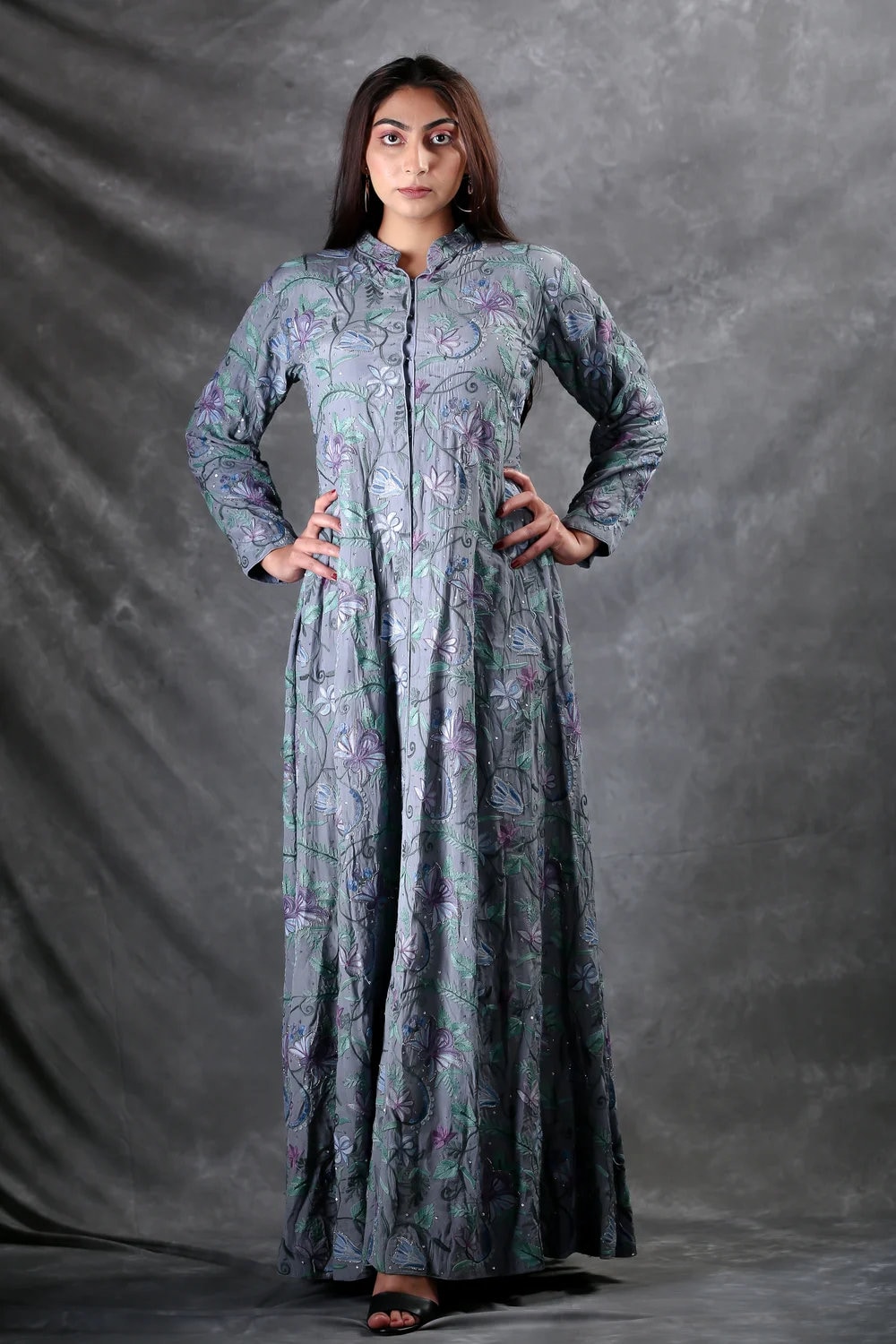 slim fit dress slacks Long Mother of The Bride Formal Jacket Dress by Eva Fashion 3094 main image 0