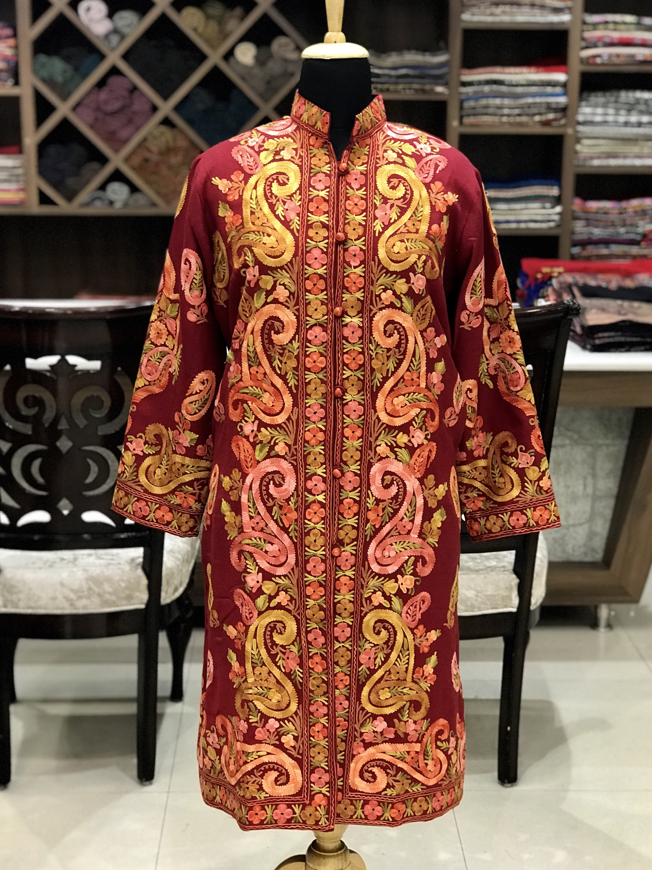 Jacket Long Jacket Embroidered Jacket 