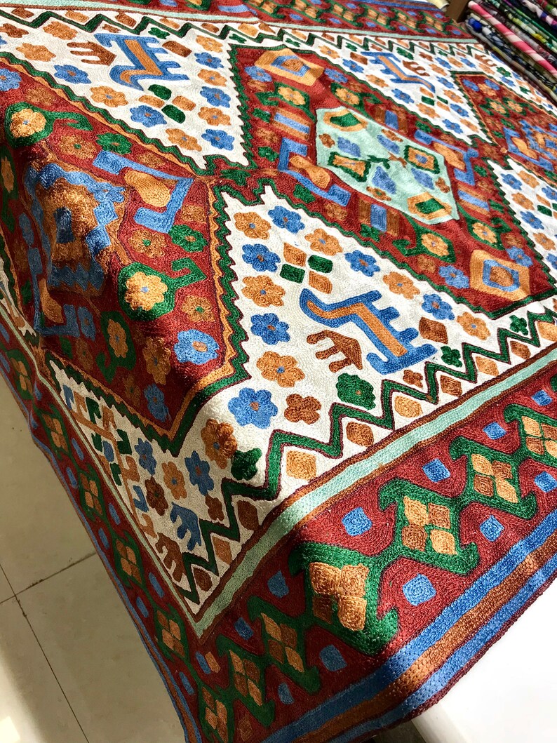 Beautiful Kashmiri Oriental Rug Living Room Rug Oriental Etsy India