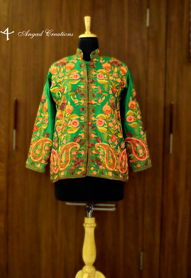 short embroidered jacket