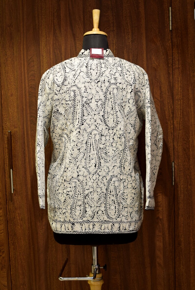 Bohemian Women Jackets Kashmiri Jackets Black Jacket Boho Coats Kashmiri Jamawar Embroidered Jacket Rich Hippie Jackets Short Jacket