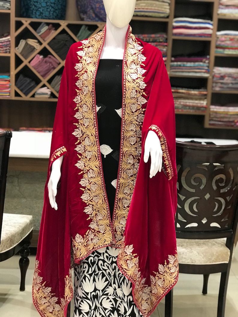 Red Velvet Cape Bridesmaids Shawl Women Shawls Wedding Etsy