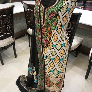 Kashmiri Aari Embroidered Suit, Women Indian Ethnic Wear, Party Wear, Designer Suits, Kashmir Suits, Indian Wedding Suits, Salwar Kameez image 6