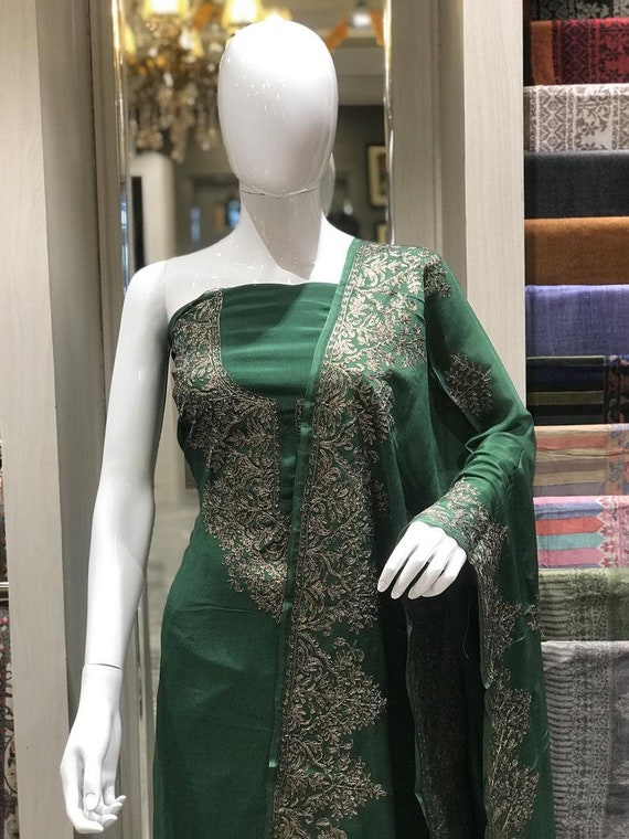 Buy kashmiri Aari Embroidered Summer Cool Cotton Suit | Kashmiri Suit |  Kashmir Box – KashmirBox.com