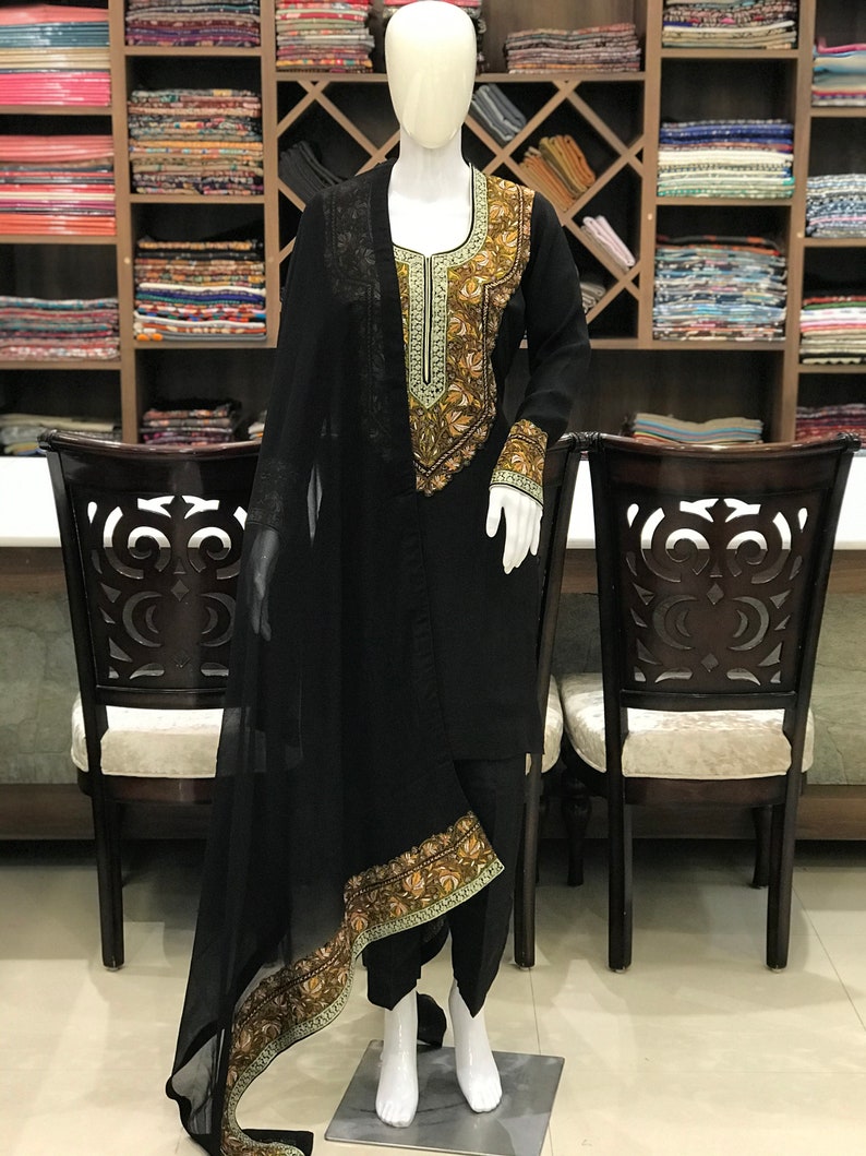 Sozni & Tilla Embroidered Kashmiri Suit Designer Salwar - Etsy