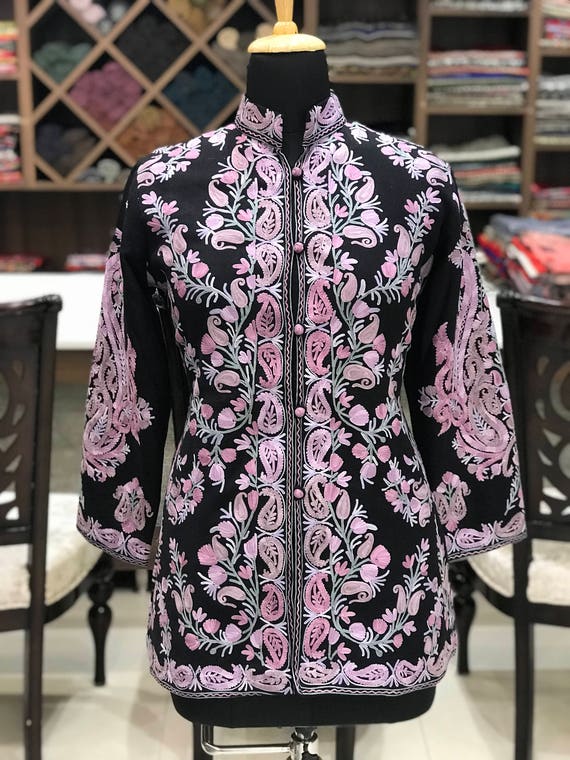 short embroidered jacket