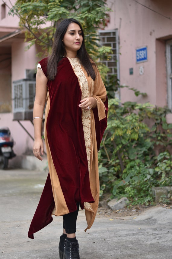 Tilla Embroidered Kashmiri Velvet Kaftan Dress, Velvet Dresses, Women  Dress, Women Kaftans, Boho Shirt, Rich Hippie Dresses, Boho Tunics - Etsy  Hong Kong