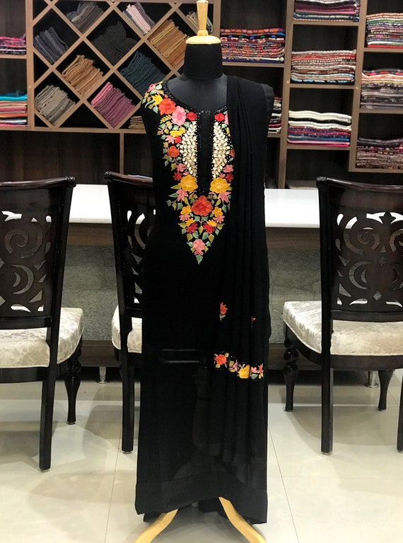 Sexy Black Rayon Indian Festival Wear Dress Anarkali Salwar Kamiz Readymade  Suit | eBay