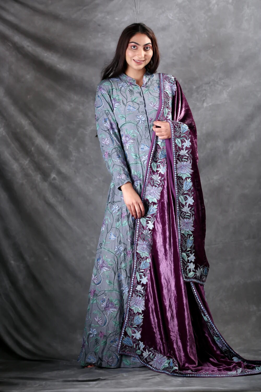 ワンピース amour embroidered dress Tadashi Shoji BLA19999MD - Adriane Floral Embroidered Tea