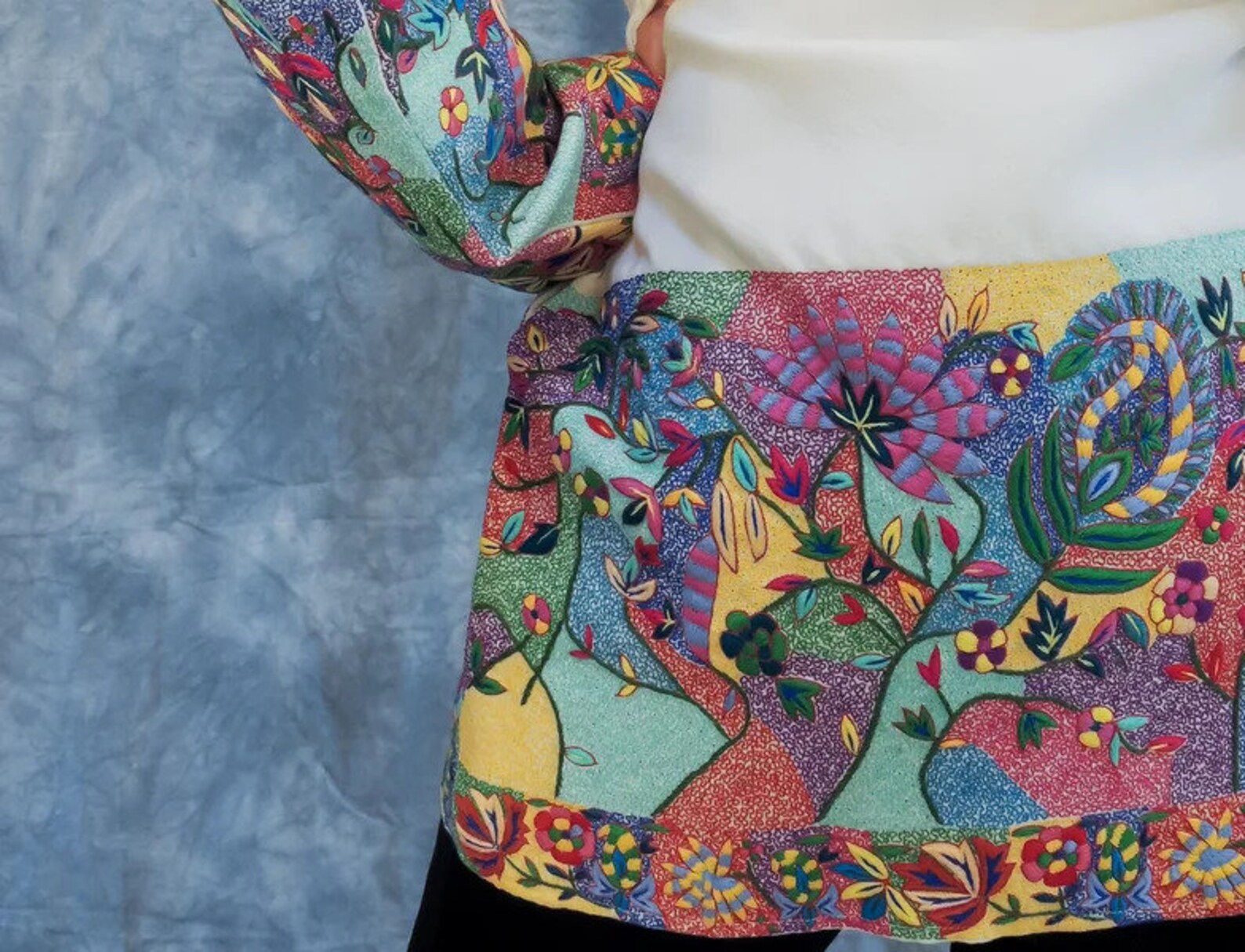 Tootoo Papier Mache Hand Embroidered Pure Wool Jacket Etsy