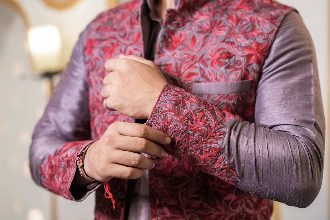 Mens Pyjamas Set, Modi Suit, Kashmiri Jacket, Nehru Silk Jacket, Kurtas ...