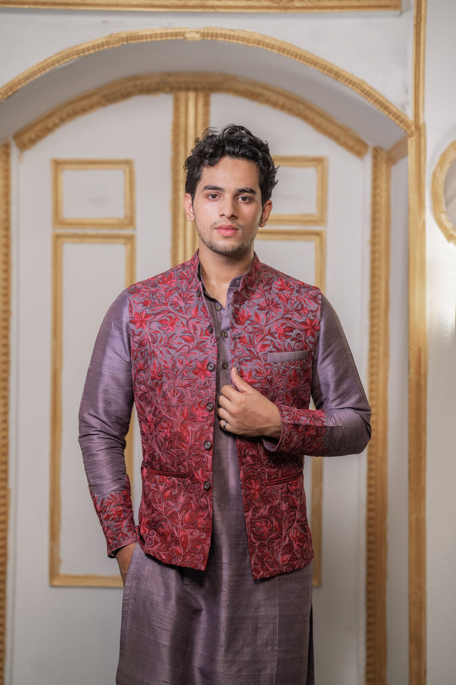 Mens Pyjamas Set, Modi Suit, Kashmiri Jacket, Nehru Silk Jacket, Kurtas ...