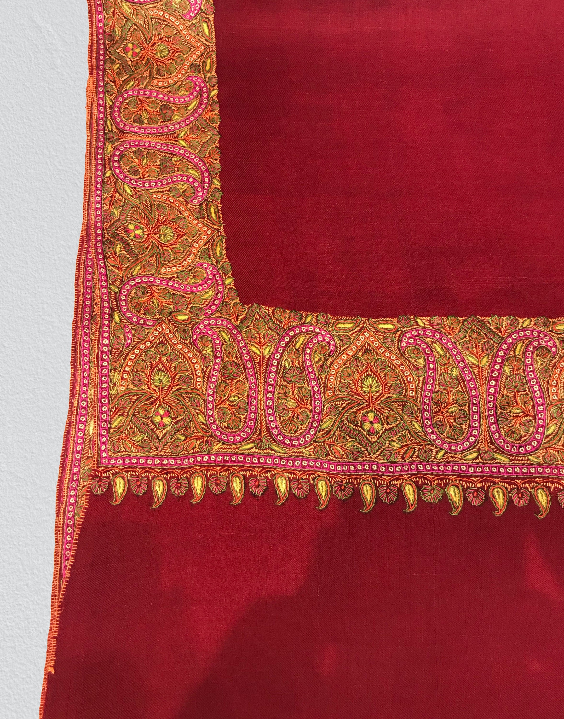 Sozni Hand Embroidered Pure Pashmina Shawl Pure Cashmere | Etsy