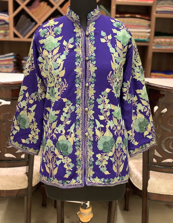 short embroidered jacket