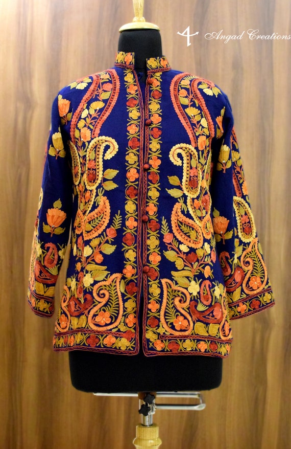 short embroidered jacket