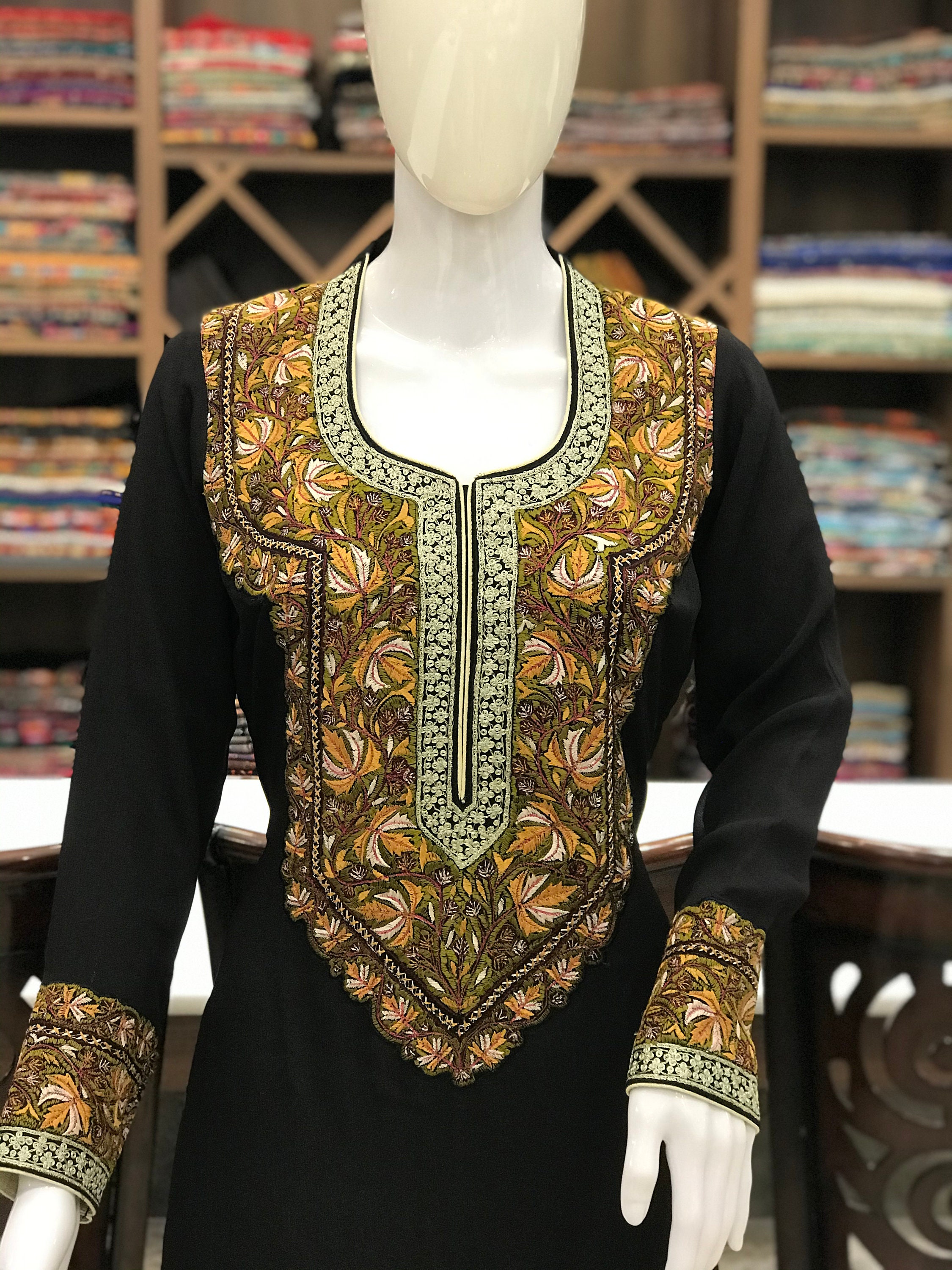 Buy Cooper Rust Salwar Suit With Kashmiri Tilla With Thread Outlining,  Women Indian Wear, Girls Designer Suits, Kashmir Suits, Salwar Kameez  Online in India - Etsy