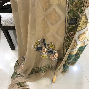 Kashmiri Aari Embroidered Suit, Women Indian Ethnic Wear, Party Wear, Designer Suits, Kashmir Suits, Indian Wedding Suits, Salwar Kameez image 2