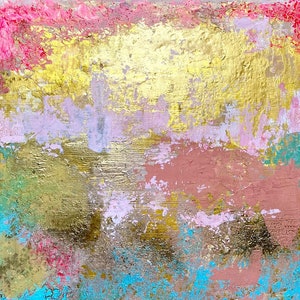 Unique original acrylic painting on wooden panel, modern contemporary art, wall decor, home decor
