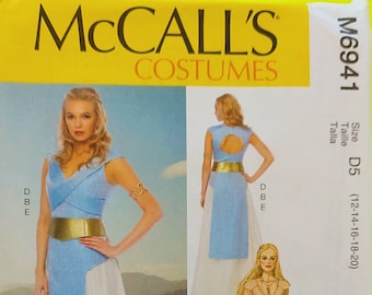 RENAISSANCE COSTUME, Cosplay Pattern,  Danaery Costume, Sizes 4- 20, McCalls Pattern M6941, Tabards, Skirts, Belt, Open Back