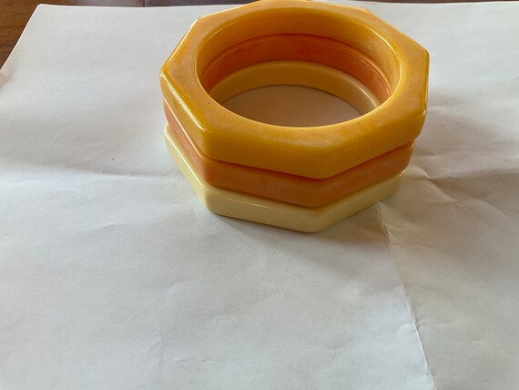 1940’s BAKELITE OCTAGON BRACELETS (3) - image 5