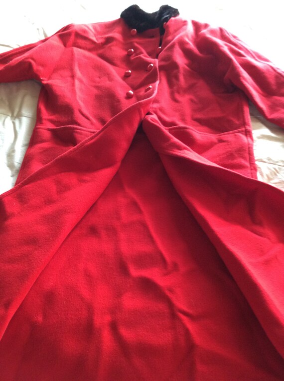 NINA RICCI PARIS 1960’s Red Wool Coat - image 3