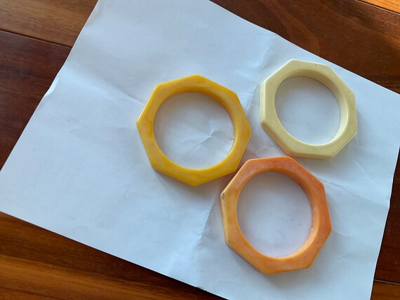 1940’s BAKELITE OCTAGON BRACELETS (3) - image 9