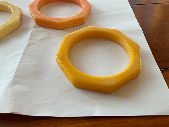 1940’s BAKELITE OCTAGON BRACELETS (3) - image 4