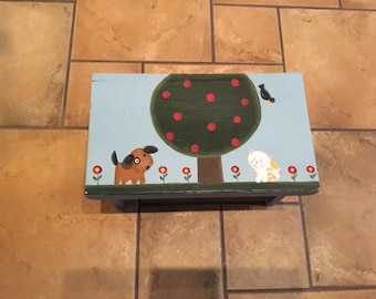 Handbemalter Kinderhocker