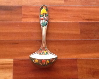 1970's GIANT CERAMIC MUSHROOM Ladle