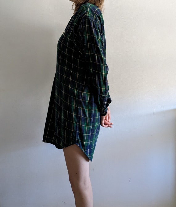 1990’s Soft Plaid Flannel Nightgown - Vintage Ral… - image 5
