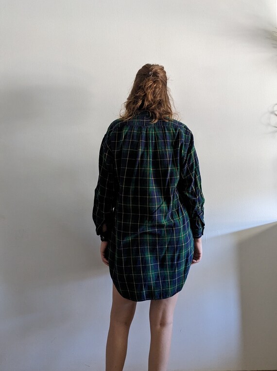 1990’s Soft Plaid Flannel Nightgown - Vintage Ral… - image 7