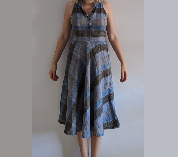 linen shirtwaist dress