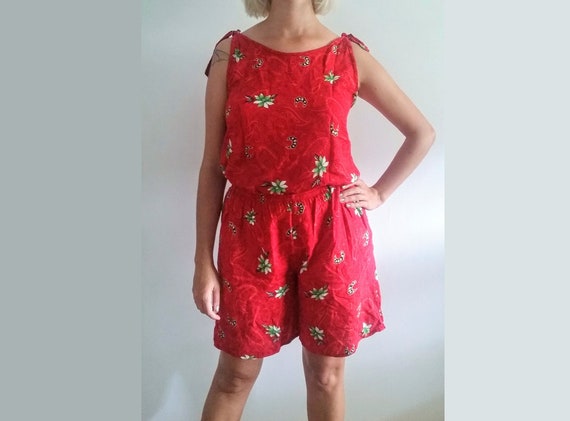 1990’s Batik Shorts & Tank Set - Vintage Emalu Sty