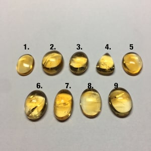 Natural Citrine Gemstone Citrine Cabochon Citrine Handmade Making Stone Genuine Citrine (Stone As Picture