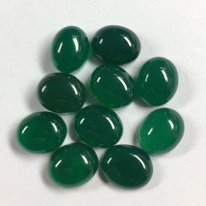 Natural Green Onyx Oval Cabochon  flat back Loose Gemstones 3x5,4x6,5x7,6x8,7x9,8x10,9x11,10x12,10x14,10x15,10x16,12x16,13x18 gemstones