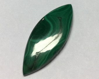 Lot of 10 Pieces Natural Malachite Marquise Cabochon flat back Loose Gemstones 3x6,4x8,5x10,6x12,7x14,8x16,9x18,10x20, MM gemstones
