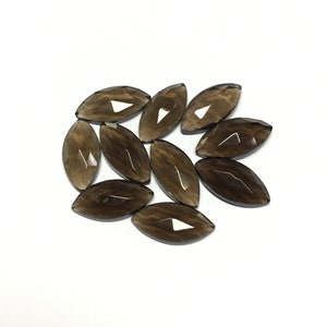 Piedras preciosas de talla rosa marquesa ahumada: de 2 x 4 a 15 x 30 mm