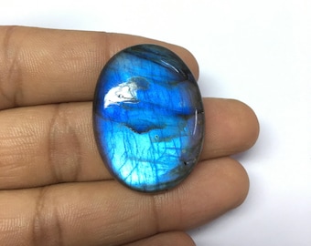 Blue Flash Labradorit Cabochon : Natürlicher Edelstein für die Schmuckherstellung