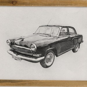 Custom Car Portrait, drawing from photo, custom car drawing