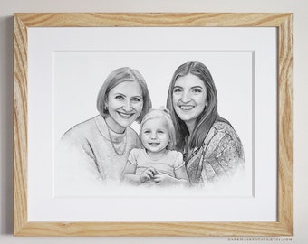 Generational Portrait, Family Illustration