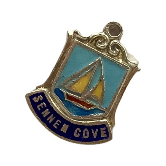 Sennen Cove Sterling Vintage Silver Charms Enamel… - image 1