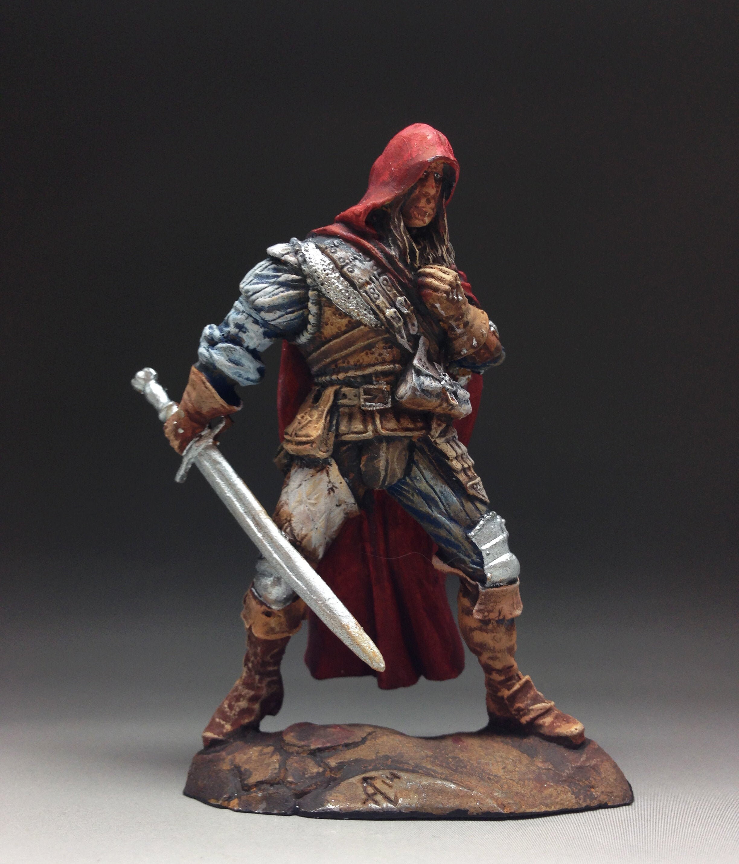 Monster Hunter Fantasy Tin Toy Soldier 54mm 1 32 Scale Art Etsy