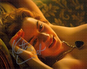 HWC Trading A4 Kate Winslet Titanic Regali Stampati Autografo Firmato Immagine per Gli Appassionati di Memorabilia di Film