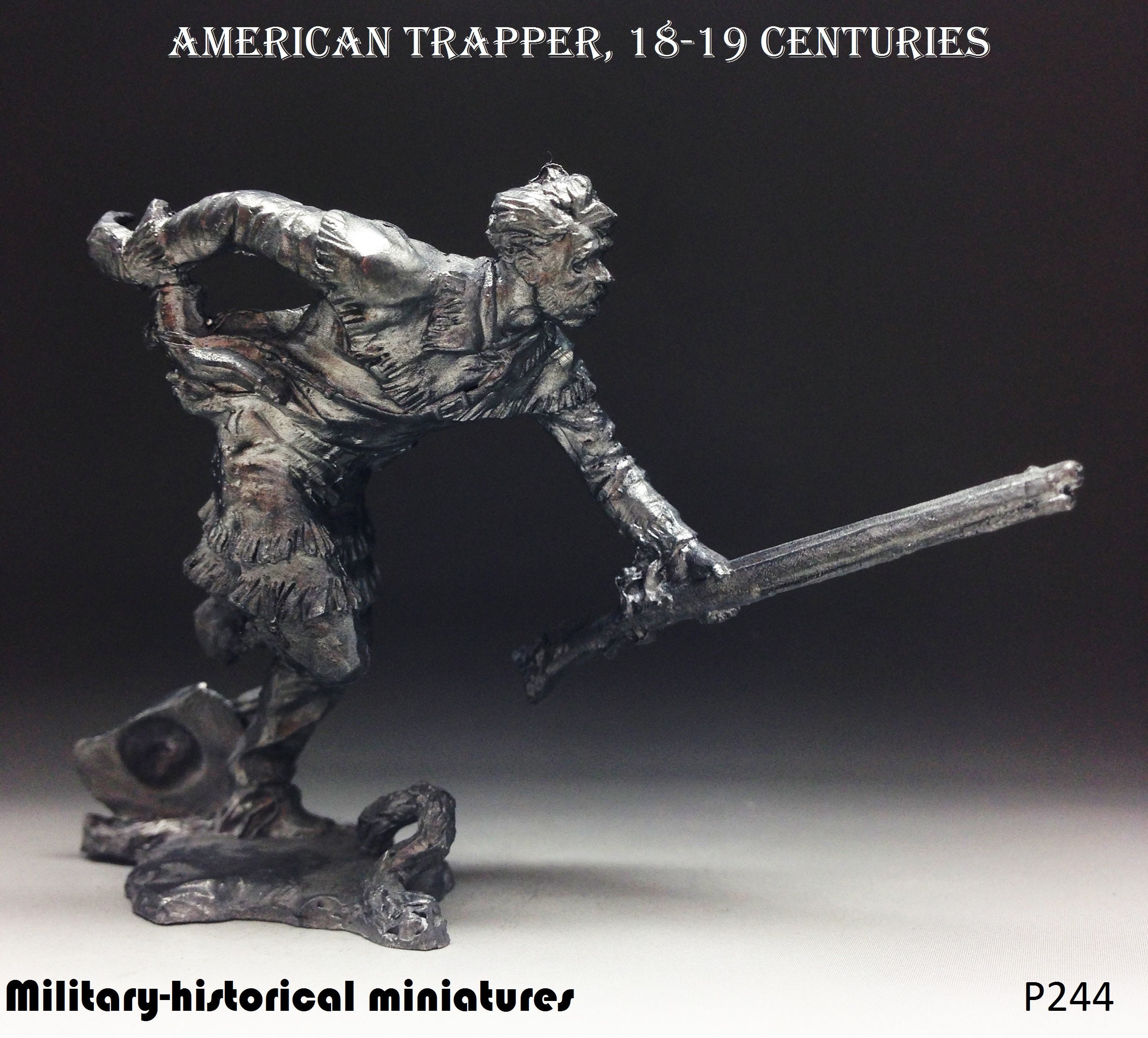 M275 Scale 1/32 Russian Warrior Tin Soldiers Metal Sculpture Miniature Figure Collection 54mm