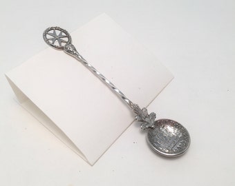 Antique silver coin spoon