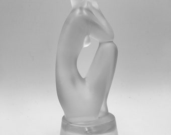 Czech glass nude figure