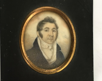 A Portrait Miniature of a Regency Gentleman