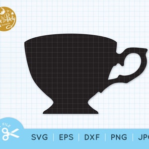 Arquivo de corte em camadas SVG de xícara de chá, arquivo de corte de xícara de chá, clipart de xícara de chá, hora do chá, scrapbooking, guirlanda, chá de panela, xícara de chá Svg Eps Dxf Png Jpg