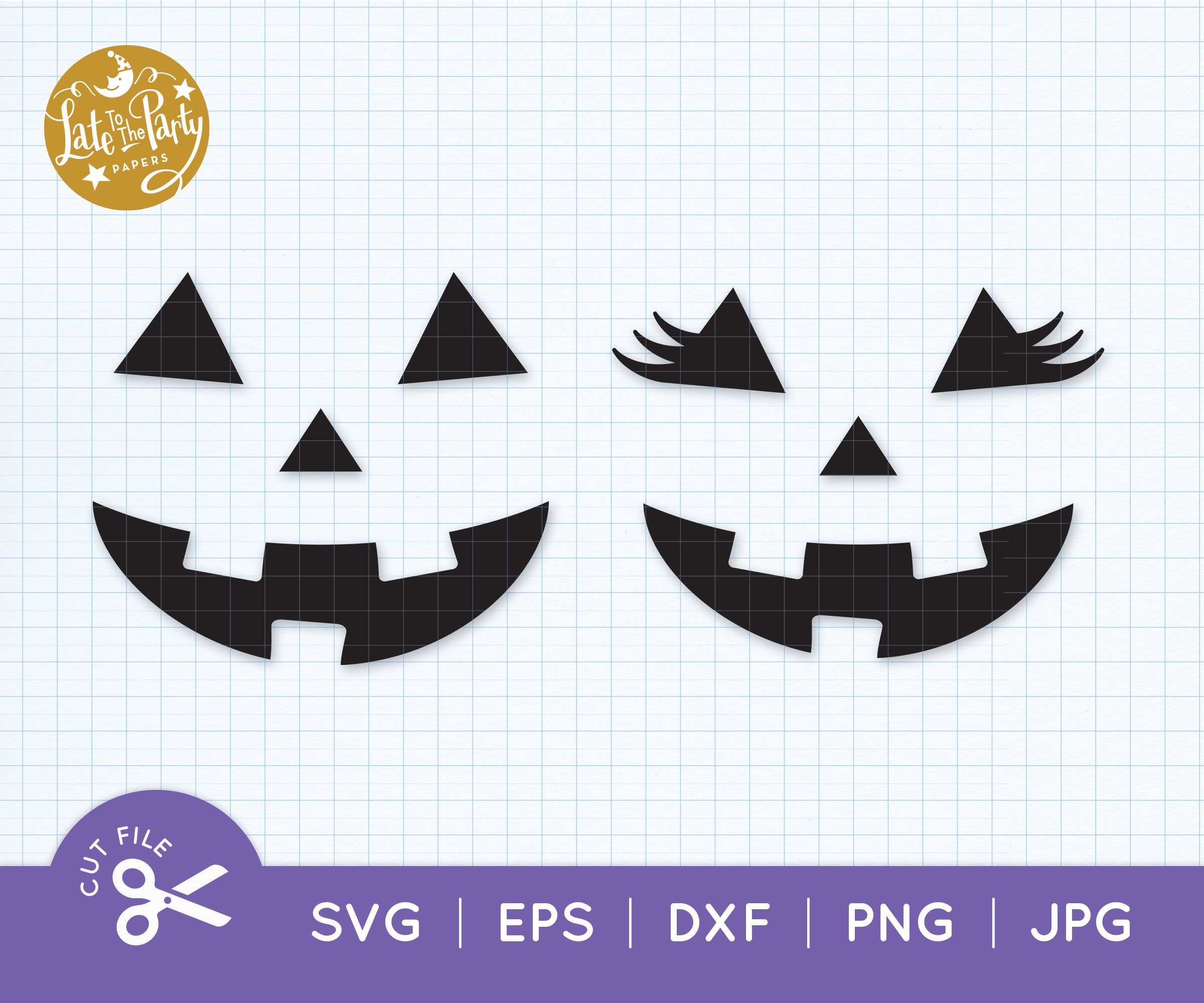 Scary Pumpkin Face SVG Cut File Jack O' Lantern Face PNG -  Hong Kong